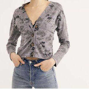 NWT Free People Caroline Cardi knit cardigan sweater S